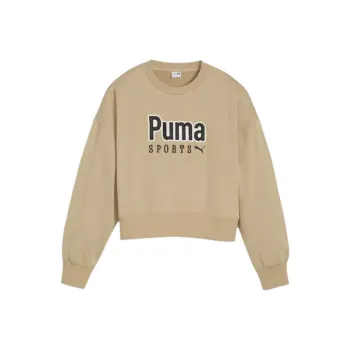 PUMA TEAM TEAM Sweatshirt Women's Tan