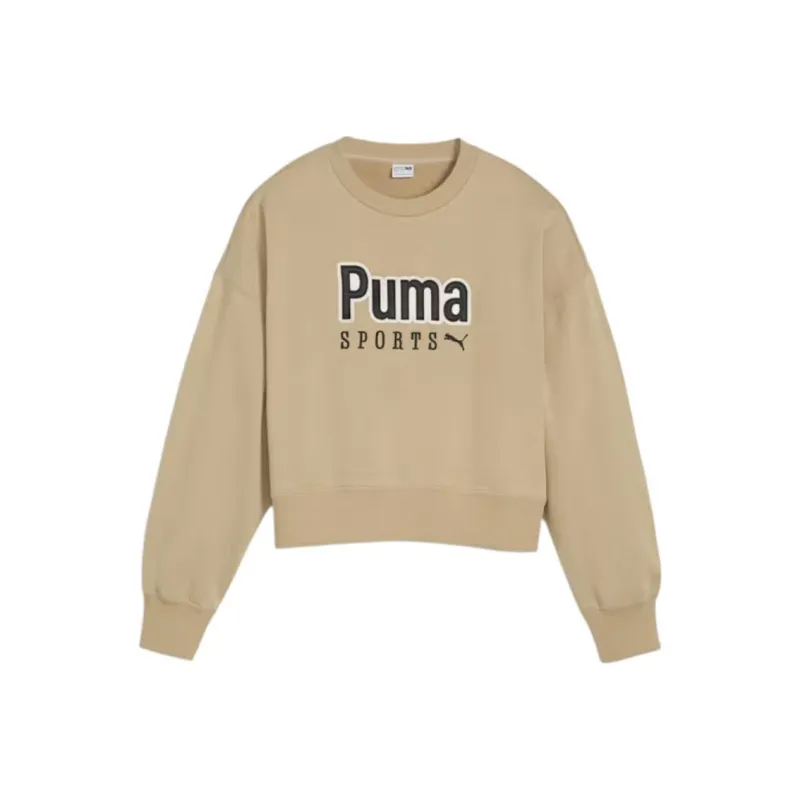 PUMA TEAM TEAM Sweatshirt Women's Tan-0