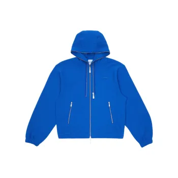 ADER ERROR Semi Oversized Fit Zip Hoodie 'Blue'