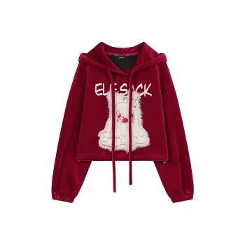 ELF SACK Sweatshirt Women's Christmas Red