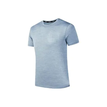 QIAODAN T Shirt Men's Mineral Blue Floral Yarn