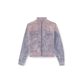 DIESEL F Slitly Zip Up High Neck Sweatshirt