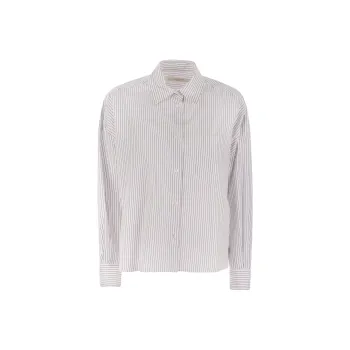 WEEKEND MaxMara Aureo Striped Long Sleeved Poplin Shirt
