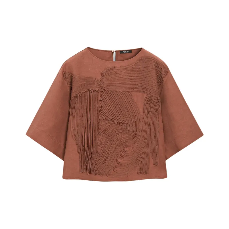 Massimo Dutti Shirt Women's Red Brown-0