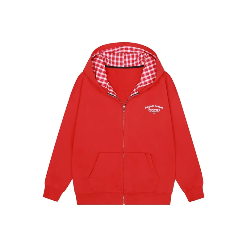 FORUYES Sweatshirts Women's Red-0