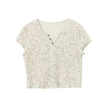 3COLOUR Regular T Shirt Women's Silent Gray Blended