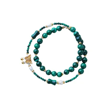 Amy's Garden Natural Malachite Bracelets Women's