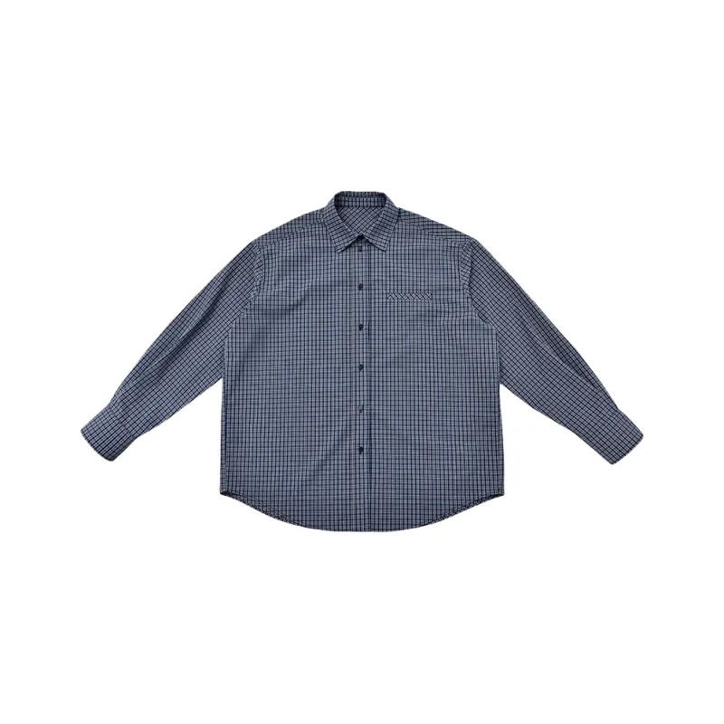 SINBOS Shirt Women's Haze Blue Plaid-0