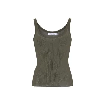 MaxMara Sleeveless Ribbed Top
