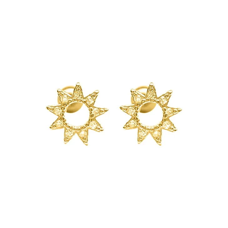 AAJF S925 Silver Stud Earrings Women's-3