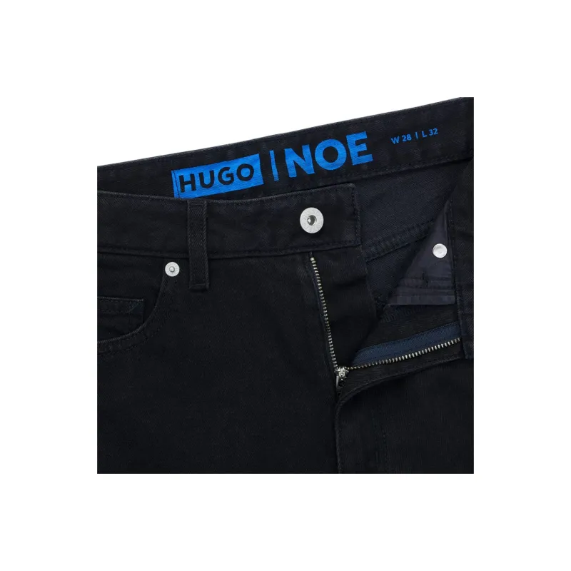 HUGO BOSS Mom-Fit Jeans In Black Rinse-Wash Denim Jeans Women's Black-4
