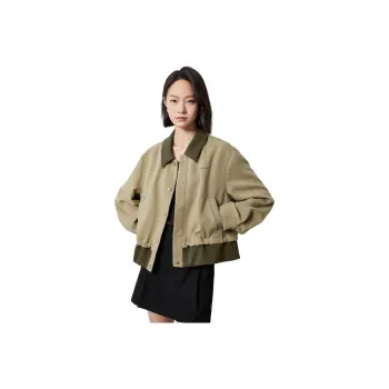 Initial Language Jackets Coats Women's Yellow Green
