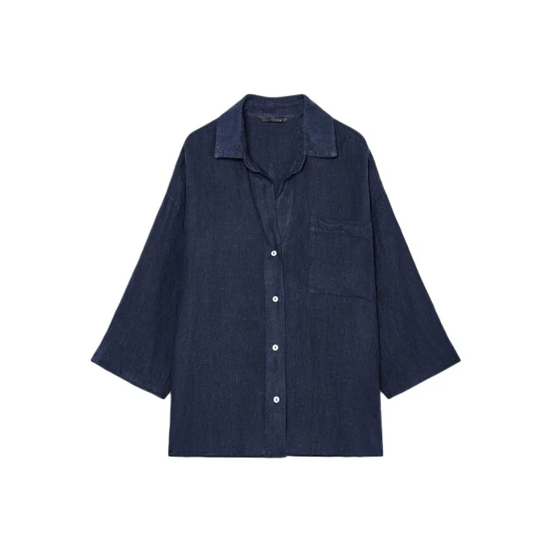 ZARA ZW Series Shirt Women's Bright Blue-0