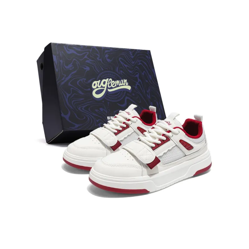 OUGLEMEN Slip Resistant Balance Height Increasing Skateboard Shoes Men's-5