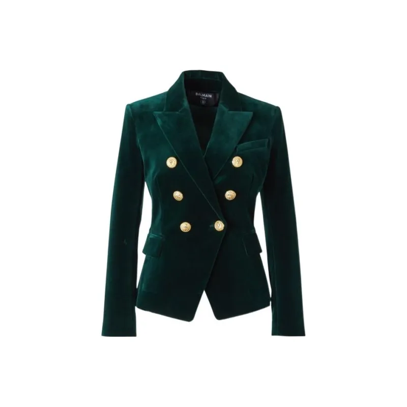 BALMAIN Business Suits Women's Green-0