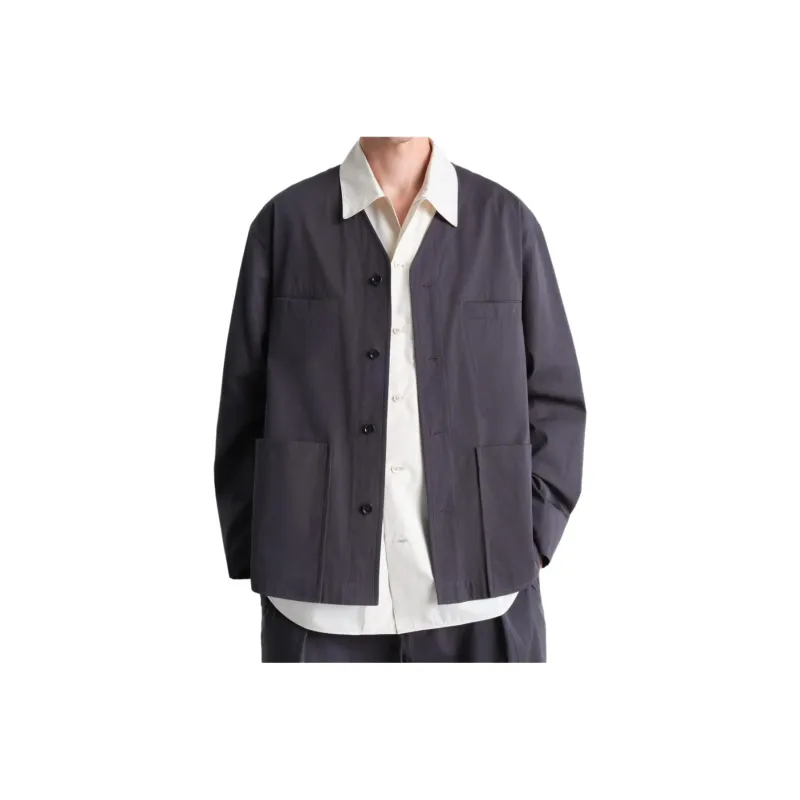 Lemaire Collarless Overshirt-2