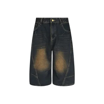 GBXM Denim Shorts Unisex Dark Blue