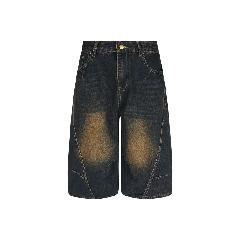 GBXM Denim Shorts Unisex Dark Blue-0