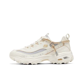 Skechers D'LITES 1.0 Anti Slip Wear Resistant Low Top Chunky Sneakers Men's Beige