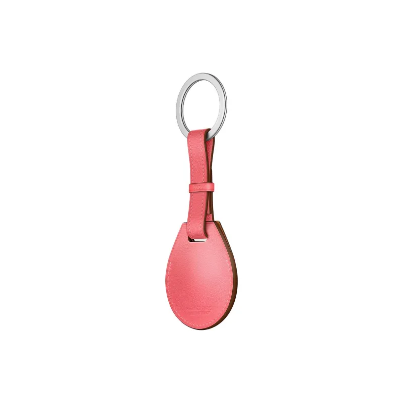 HERMES Apple AirTag Swift Leather Bag Accessory Unisex Azalea Rose-2
