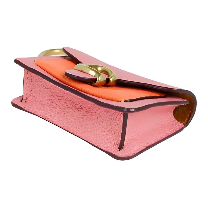 COACH Tabby Polished Pebbled Leather Wallets Coin Purses Mini Women's Pink-3