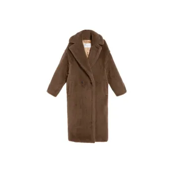 MaxMara Teddy Series Coats Women's Dove Color