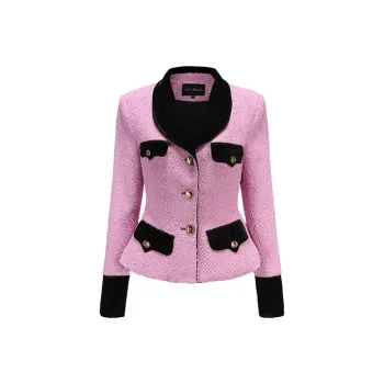 NANA JACQUELINE Business Suits Women's Pink Coat