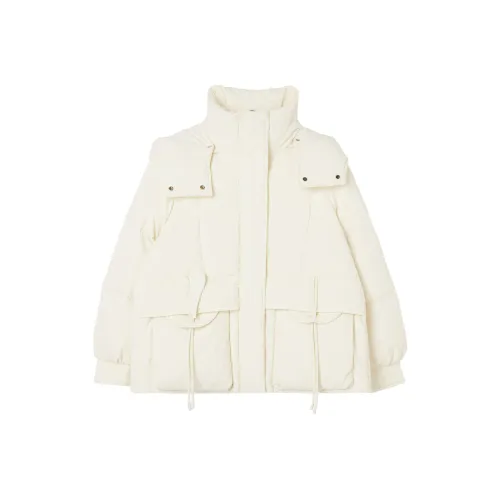 Pit Down Jackets Women's Ecru