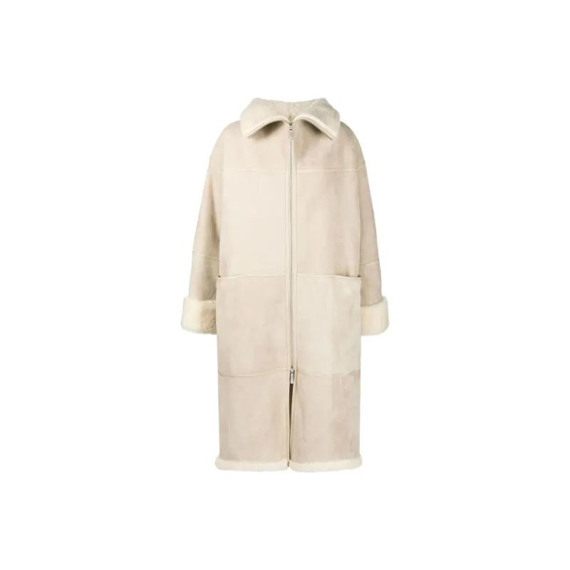 Toteme Shearling Midi Coat-0