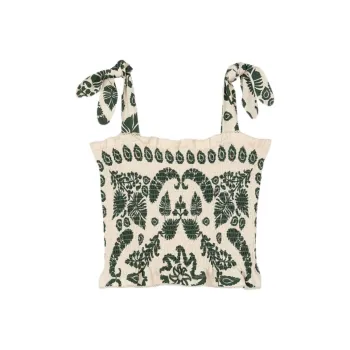 Sandro Floral print Smocked Top