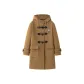 Divine Girlish Camel Badge Coat