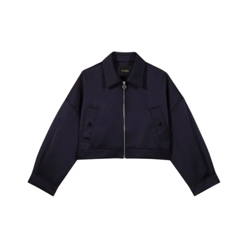 Maje Satin Jacket-0