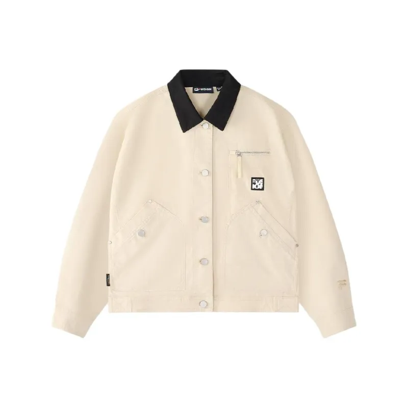 FILA FUSION WORKWEAR Jackets Coats Women's Ecru-0