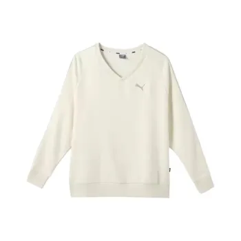 PUMA ESS V NECK CREW TR Sweatshirt Women's White