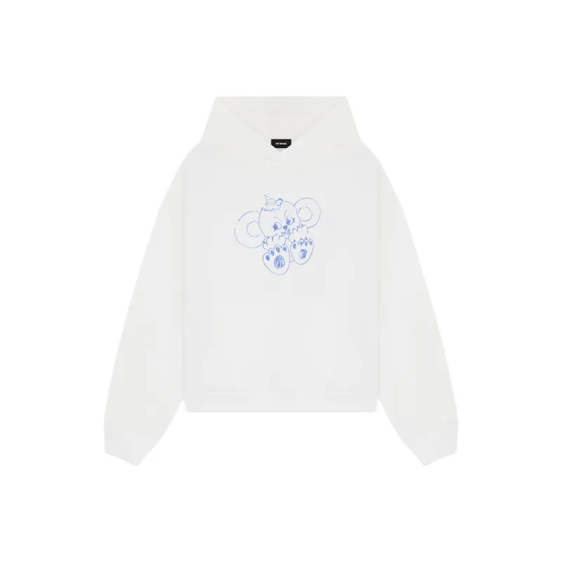 WE11DONE Monster print Cotton Hoodie-0