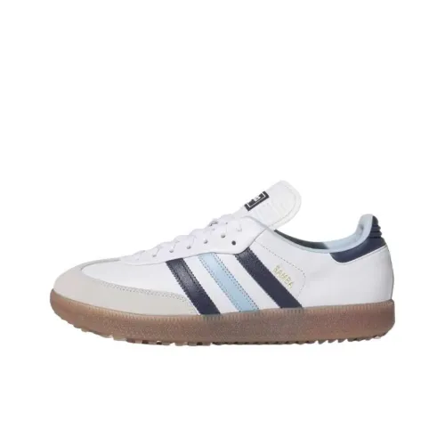 Adidas Originals Samba Cushioning Low Top Golf Shoes Unisex White Blue