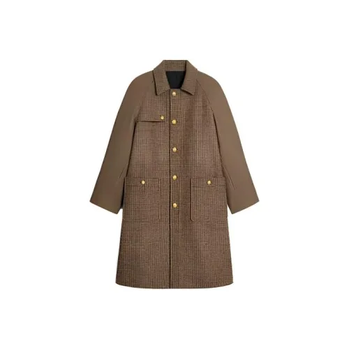 CELINE Coats Women's Brown