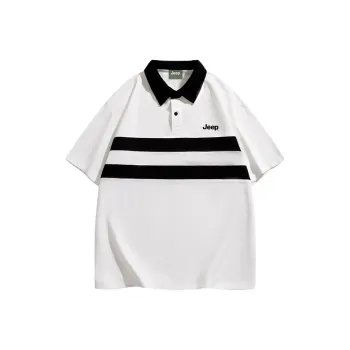 Jeep Outdoor Casual Polo Shirt Unisex White