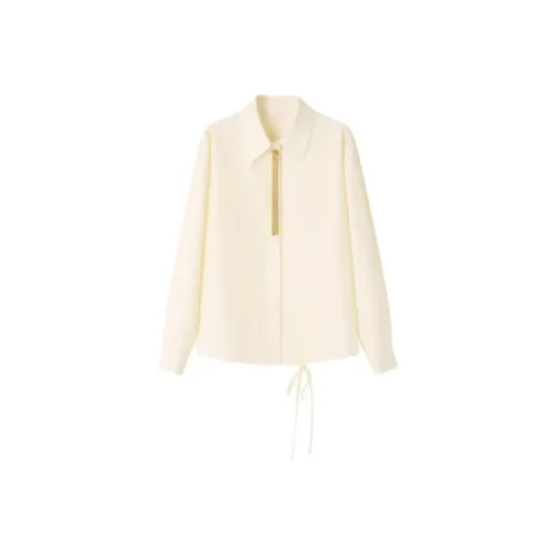SHUXI Shirt Women's Yellow Nourishing