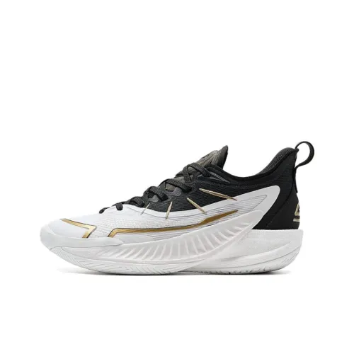XTEP Non slip Lightweight Low Top Basketball Shoes Men's White Black