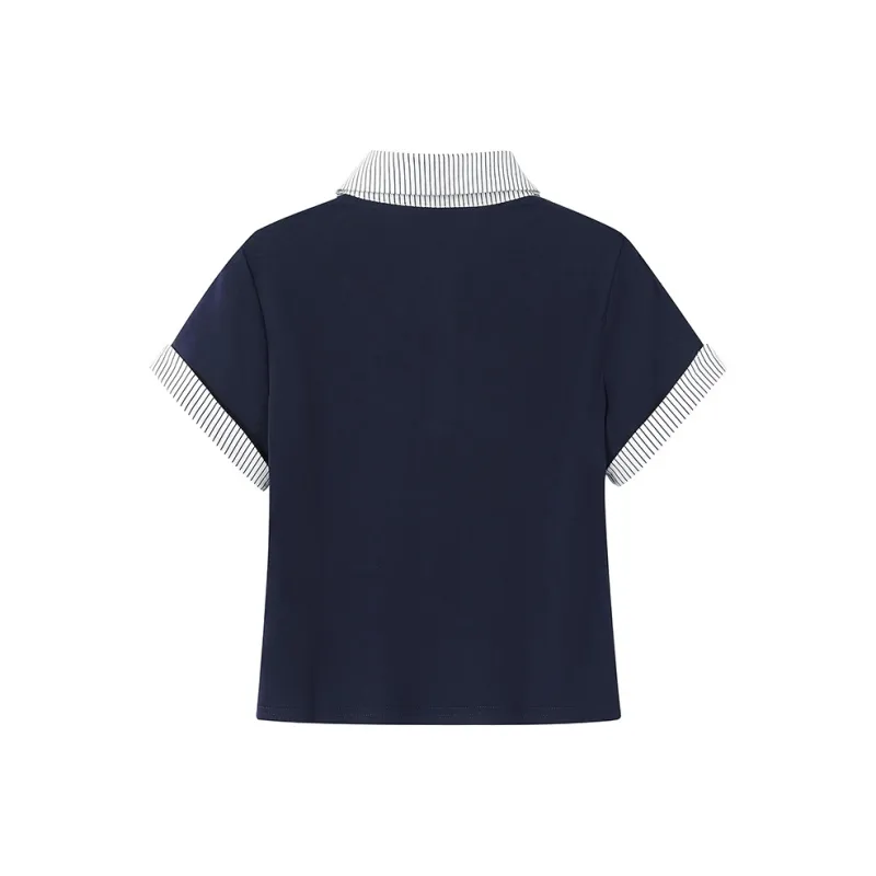 ERIRI T Shirt Women's Navy Blue-1