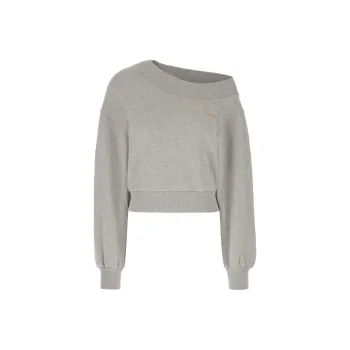 The Attico Logo Detailed Cut Out Knit Sweatshirt