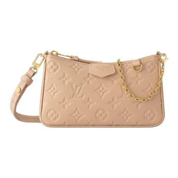 LOUIS VUITTON Cow Leather Handbag, Shoulder Bag Women's Sand