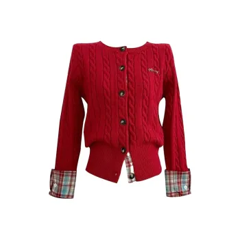 SECFLY OFFICIAL Top Knitwear Women's Red