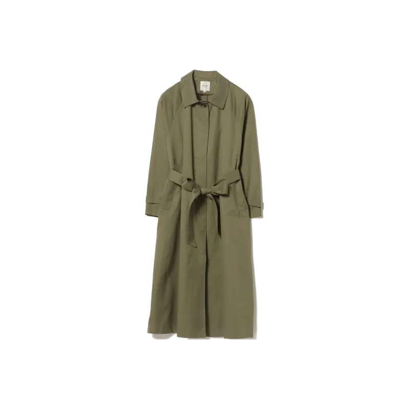 Beams Coats Women's Olive Green-0