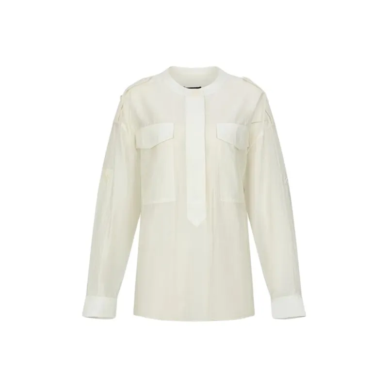 URBAN REVIVO Shirt Women's Beige Yellow-0