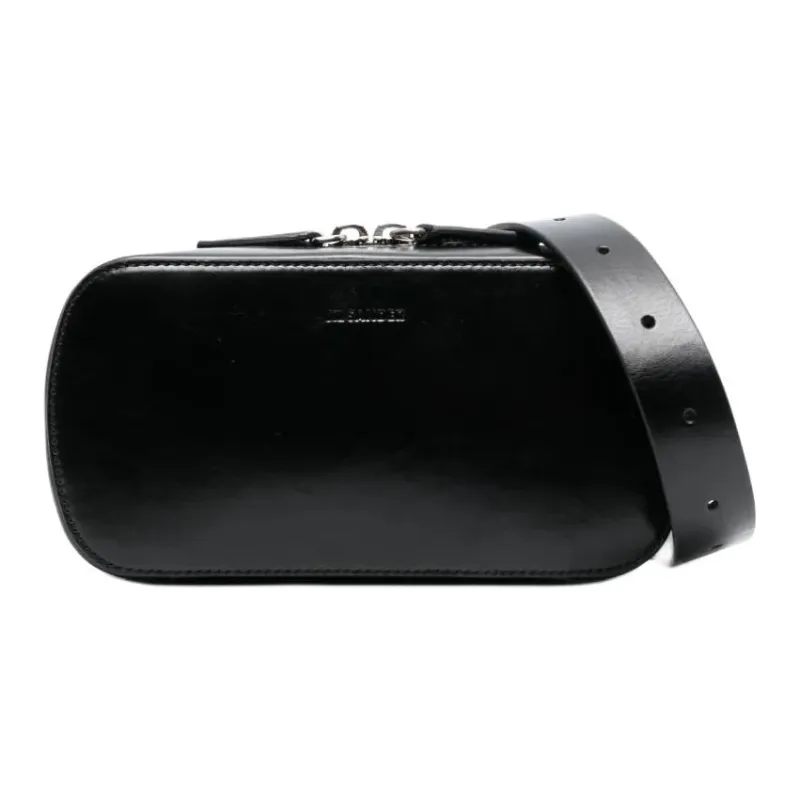 JIL SANDER Calfskin Fanny Pack Men's Black-0