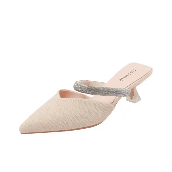 DAPHNE Rubber Sole Closed Toe Slippers Women's