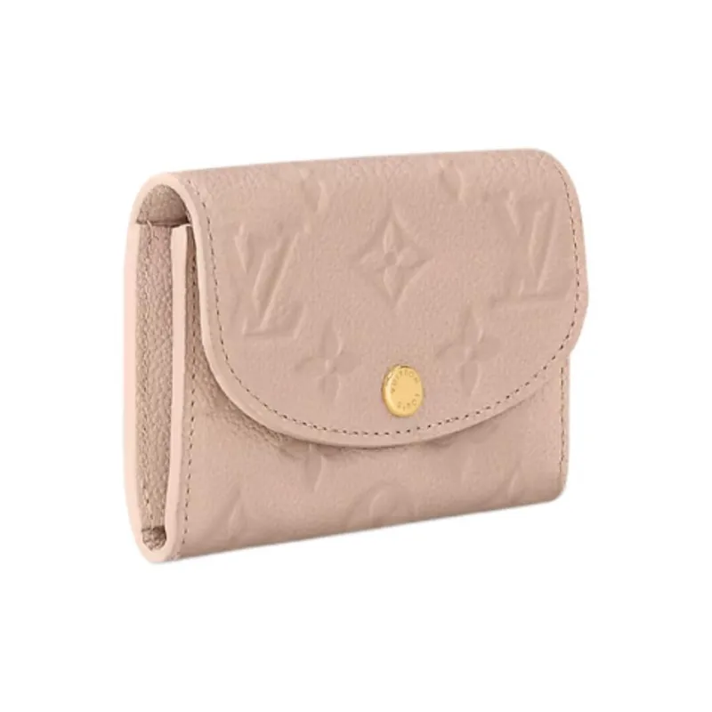 LOUIS VUITTON Rosalie Cow Leather Wallet Women's Sand-1