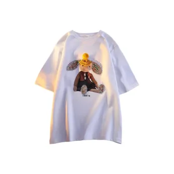Mu Xiao Xin Drop Shoulder Sleeve T Shirt Women's